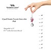 Woodstock Chimes Woodstock Rainbow Makers Collection, Crystal Sunrise Cascade, 3'' Pink Crystal Suncatcher CCSP - image 3 of 3