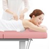 Dolonm 31.5" Wide Spa Massage Bed - 800lbs Heavy Duty, Chest Opening Design, Luxe PU Leather - Salon & Home Use - Pink - 2 of 4