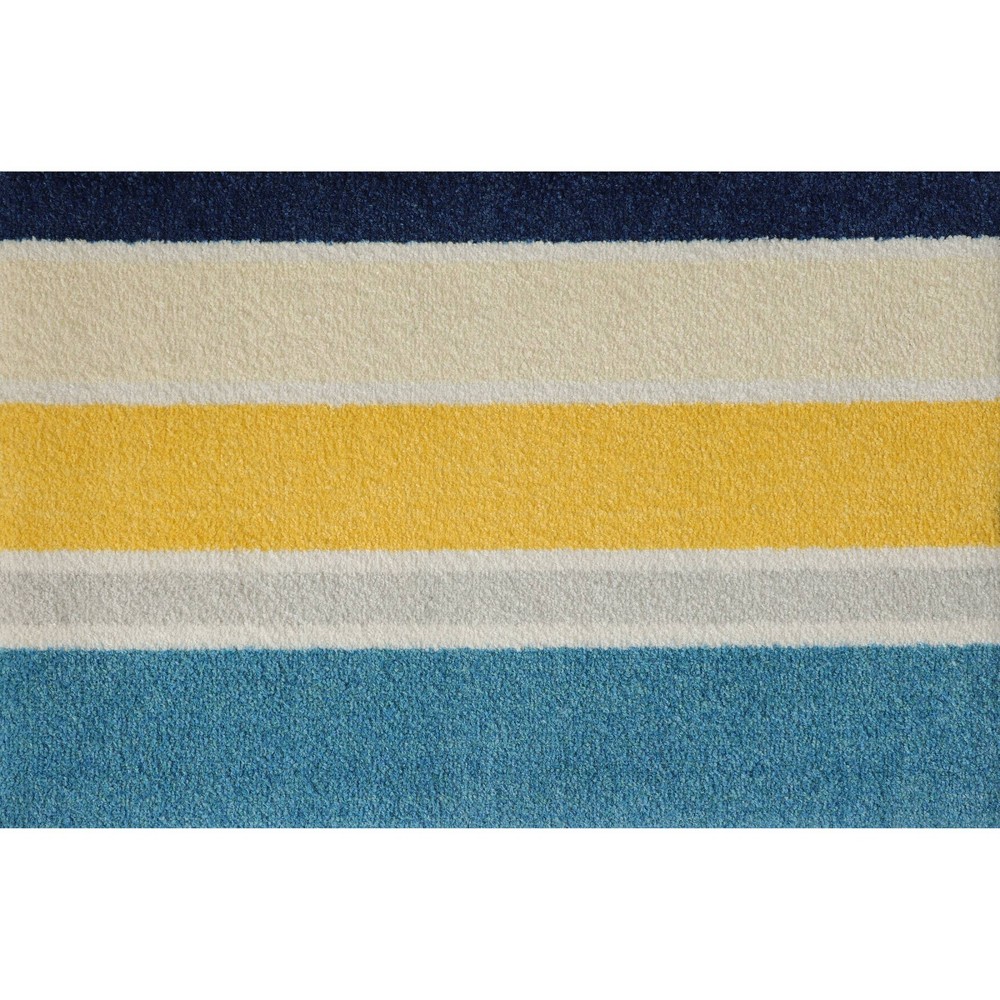 Photos - Doormat Bungalow Flooring 2'x3' ColorStar Gulf Horizon Door Mat  