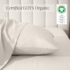 260 Thread Count Organic Cotton Percale Pillowcase Set by Bare Home - 2 of 4