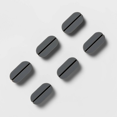 heyday™ Pill Clip Cable Management 6pk - Cool Gray