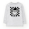 SmileyWorld Checkered Christmas Wink - Youth Long Sleeve Graphic T-Shirt - 2 of 4