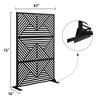 Dovelina Metal Outdoor Privacy Screen Freestanding Patio Decorative Screens - 4 of 4