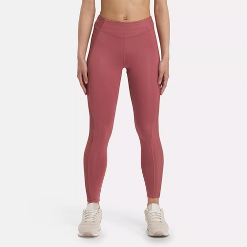 Reebok Yoga High Rise Performance Rib Leggings M Sedona Rose : Target