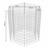vidaXL Gabion Basket Hexagonal, Gabion Raised Bed for Garden, High Load Capacity, 39.4"x35.4"x39.4" - 4 of 4