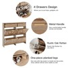 Shoe Storage Cabinet, Slim Freestanding Shoe Rack with Flip Drawers - 3 of 4