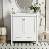 KTMBDW Double Door Bathroom Vanity with 30 Inch Sink, Quick Assembly Cabinet - 2 of 4