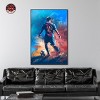 Notoriart Bold and Colorful Soccer Player Soccer Wall Art Framed - 4 of 4