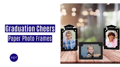 Big Dot of Happiness Graduation Cheers Party 4x6 Picture Display