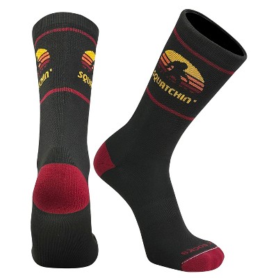 Mk Socks Black Big Foot Squatchin' Crew Socks