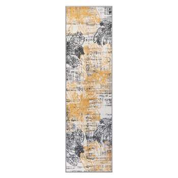 World Rug Gallery Large Floral Distressed Stain Resistant Soft Area Rug
