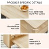 Modern and practical walnut textured coffee tables , tea tables. The double layered coffee table is made of MDF material. Suitable for living room - 3 of 3