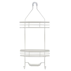 Cameo Hanging Shower Caddy, No Blocking to Shower Head, Rustproof, Shower Organizer with Hooks, Soap Holder - 1 of 4