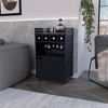 Kitchen Cart with Generous Open Shelf for Kitchen, Dinning Room - 3 of 4