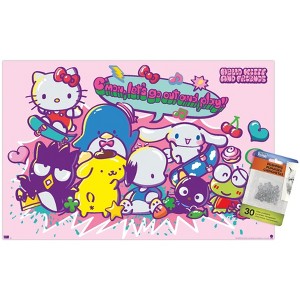 Trends International Hello Kitty and Friends: 24 Tokyo Skate Group Play Unframed Wall Poster Prints - 1 of 4