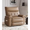 Oversized PU Leather Recliner Chair for Adults - Extra Wide 22 Inch Seat with 1.5X Thick Sponge, Manual Recliner for Living Room & Lounge - 2 of 4