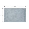 Knightsbridge Chain Bath Rug Cotton Non Skid Back, Light Blue - 2 of 4