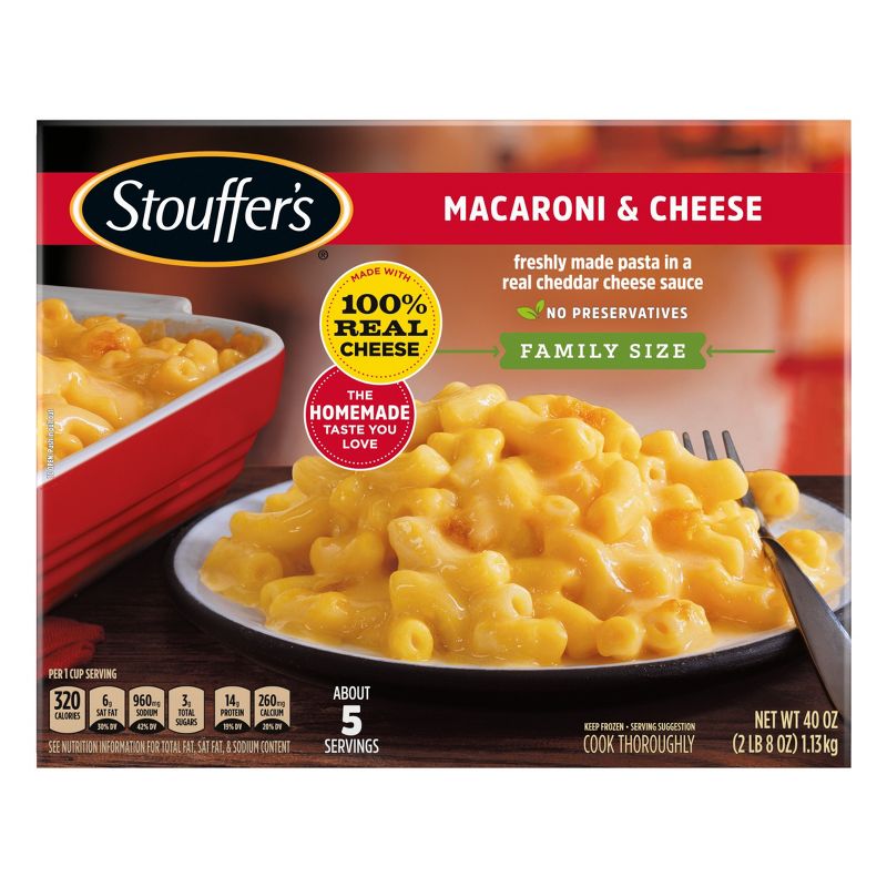 Stouffer&#39;s Frozen Family Size Macaroni &#38; Cheese - 40oz, 1 of 12