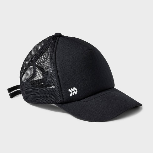 Black mesh sales trucker hat