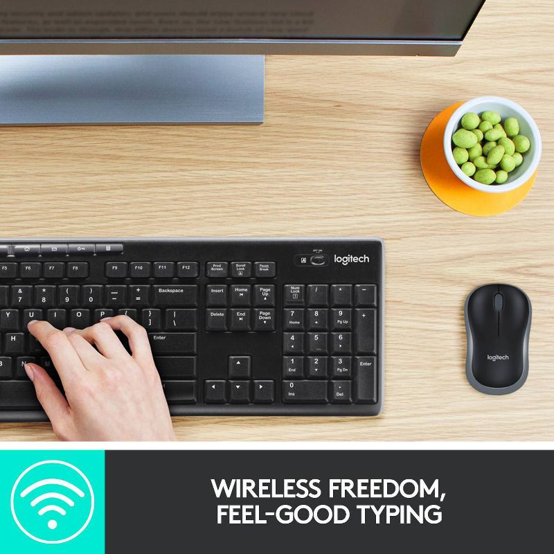 Logitech Wireless Keyboard and Mouse, 3 of 17