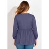 Avenue V-Neck Blouson Elastic Waist Blouse - 3 of 4
