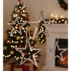 Wooden Star Ornaments 12.5" with Jute Hangers – Set of 4 by Melrose - 3 of 3