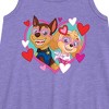 Girls' - Paw Patrol - Chase Sky Hearts Graphic Sleeveless Aline Dress - 2 of 4