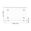 Unique Bargains Home Office Double-Sided Magnetic Acrylic Picture Frame - 2 of 4