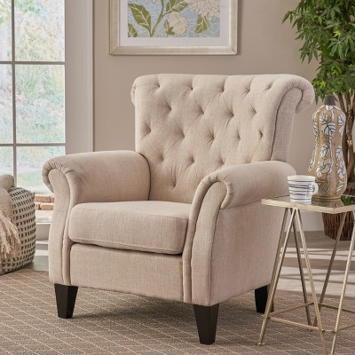Christopher Knight Home Hardy Tufted Fabric Upholstered Club Chair