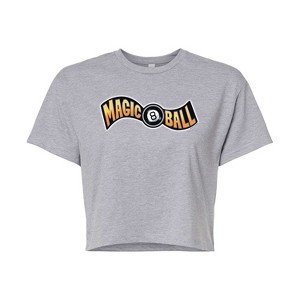 Women's - Magic 8 Ball - 8 Ball Cropped Graphic T-Shirt - 1 of 4