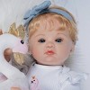 Paradise Galleries Realistic Reborn Caucasian Girl Doll, Jan Wright Designer's Doll Collections, 22" Adorable Baby Doll Gift  - Swan Princess - 3 of 4