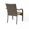 PAGED Wicker Outdoor Chairs Outdoor Dining Chairs with Iron Legs for Patio, Garden, Lawn - 4 of 4