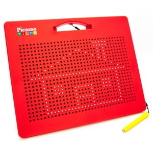 PicassoTiles Red Large 12" x 10" Magnetic Drawing Board - 1 of 4