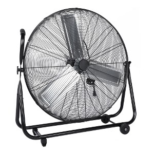 BestParts 30-Inch Floor Fan, High-Velocity Industrial Fan with Roll Booster, Adjustable Tilt, Black - 1 of 4