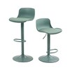 CAVINAS Swivel Bar Stools Set of 2, PU Leather Armless Counter Stools with Back and Adjustable Height for Bar, Kitchen Island, Dining Room - 3 of 4