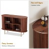 homfan 47" Mid-Century Modern Sideboard Buffet Cabinet Adjustable Shelves, Accent Storage Cabinet - 2 of 4
