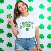 Simply Sage Market Women's Lucky Clover Distressed Short Sleeve Graphic Tee - 2 of 4