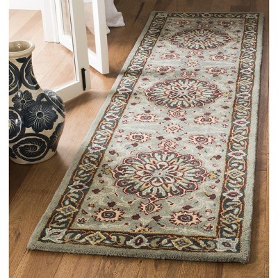 Elegant Hand-Tufted Gray Wool Rectangular Accent Rug - 2' x 3'