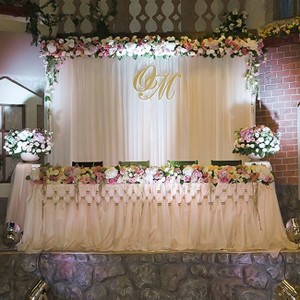 Artloge 2m/3m Extra Large White Silk Photography Backdrop Curtain Banquet Drapery for Wedding Stage Ceremony Party Event Home Window Decor - 1 of 4