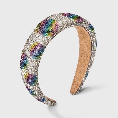 Girls' Rhinestone Smiley Faces Headband - Cat & Jack™