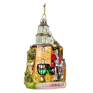 Kurt Adler Glass Ornament for Christmas Tree, Colonial Williamsburg - 1 of 1