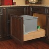 Rev-A-Shelf Double Maple Bottom Mount Kitchen Pullout Trash Can Waste Container with Soft Open & Close Slide System - image 2 of 4