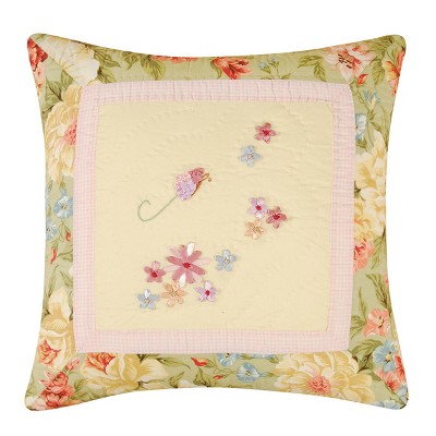 C&F Home 18" x 18" Garden Melody Ribbon Art Pillow