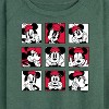 Women's - Disney - Minnie Grid Lightweight French Terry Wide Neck Long Sleeve Graphic Shirt - 2 of 4