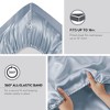 Sapphtopaz 4 PCS/6 PCS/7 PCS Comforter Set,Bed Set with 1 Flat Sheet,1/2 Fitted Sheet,2/4 Pillowcase,Luxury Satin Sheet Set Machine Washable - 4 of 4
