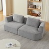 Dolonm 98.4" Large Compression Sofa Made of Chenille Fabric, 3-seater , No Assembly,Living Room, Bedroom - 4 of 4