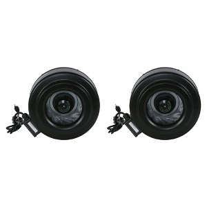 Hurricane 10" Commercial Grade Inline Fan For Phresh & Black Ops Carbon Filters, Ideal-Air Ducting and Clamps and Titan Controls Ventilation (2 Pack) - 1 of 4