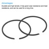Unique Bargains Durable High Tensile Piston Ring Set 2 Pcs - 4 of 4
