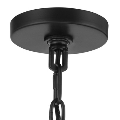 Black Metal 42" Wide Traditional Candle Chandelier