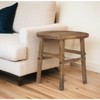 HomeRoots 26" Brown Distressed Solid Wood End Table - 2 of 4